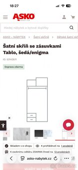 2 šatní skříně a psací stůl - 5