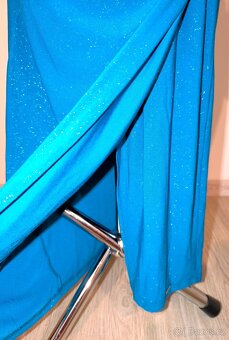 Petrolejové plesové/společenské šaty Numoco - 5