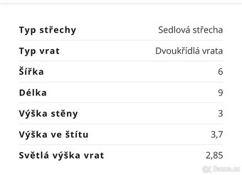 Prodám Garáž pozink 9x6m - 5