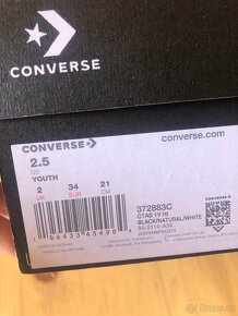Converse boty, vel. 34, černé - 5