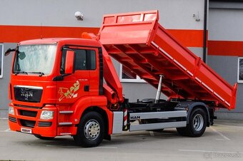 TŘÍSTRANNÝ SKLÁPĚČ + HYDRAULICKÁ RUKA MAN TGS 18.320 EURO4 - 5