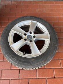 Prodám sadu Alu disků 7Jx16H2 ET48 + zimní pneu 205/60/16 - 5