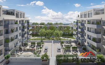 Novostavba bytu 2+kk/B, celkem 44,5 m2, balkon, 2.NP, Praha - 5