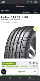 195/60 R15 Nové Laufenn letní - 5