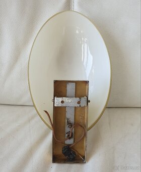 Starožitná nástěnná lampička mosaz unikátní design - 5