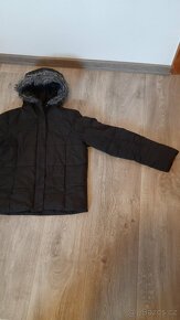 146/152 Černá dívčí podzimní bundička - 5