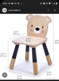 Dětská dřevěná židle Tender Leaf Forest - 5