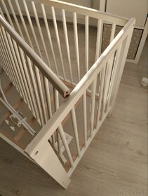 SLEVA Dětská postýlka IKEA Sniglar , matrace,další - 5