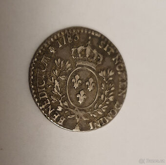 Stribrna mince Louis XVI 1783 Paris - 5