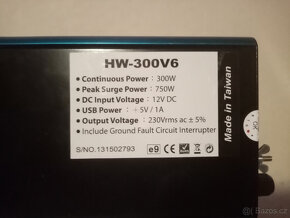 Měnič napětí 12V/230V TITAN - 5