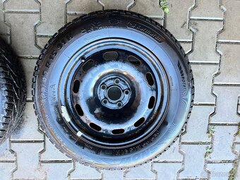 Zimní kola plechové disky 5x100 r15 pneu 195/65r15 - 5