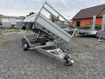 Přívěsný vozík 300x185cm,hydraulicky sklopný 3-strany,3500kg - 5
