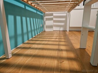 Patrová postel Keni – bílý lak, masiv - 5