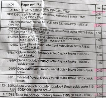 Kompletní brzdy Opel Zafira b - 5