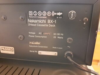 Tape deck Nakamichi BX-1 technicky TOP - 5