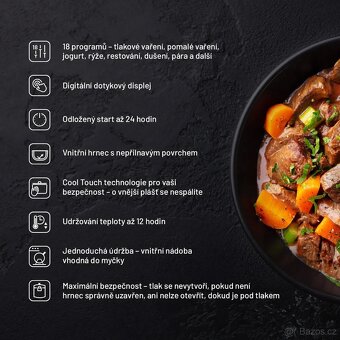 Multifunkční hrnec Lauben Multi Cooker 18SB - 5