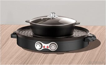Grilovací pánev Double Pot Grill 44 cm/2200W - nepoužité - 5