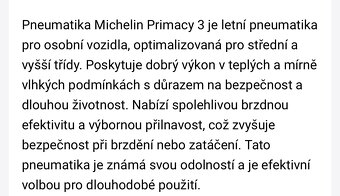 4 letní pneu Michelin 215/55 R17 Primacy 3St - 5