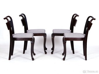 Jídelní židle THONET, nové čalounění, 4 kusy. - 5