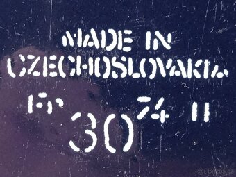 Starý modrý smaltovaný pekáč ČSSR - 5