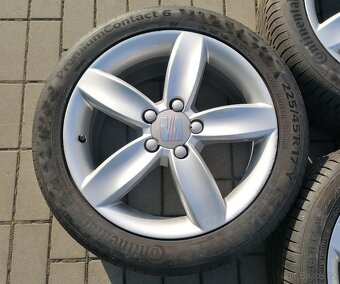 5x112 - 17" alu + letní 225/45 Continental 7,5mm - 5