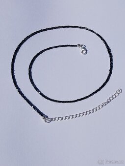 Černý diamant náhrdelník kostky - 5