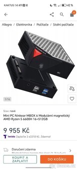 Mini Pc Ninkear MBOX 6 AMD Ryzen 5 6600H 16+512GB - 5
