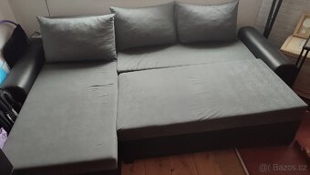 Sedačka L, rozkládací, úložný prostor, 250x145cm - 5