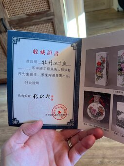 Sběratelský porcelánový talíř – Zhang Songmao - 5