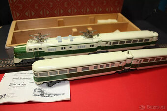 Märklin ST 800 Slonovinová zelená, 4dílná, restaurovaná tová - 5