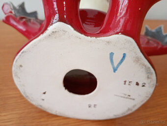 Ohnivý mužíček keramika,design ALEXANDER WALTER - 5