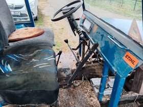 Malotraktor domácí výroby s vlečkou. - 5