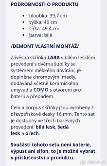 Skříňka s umyvadlem Lara Como 50 - 5