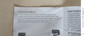 Rozbočovač splitter HDMI se zdrojem - 5
