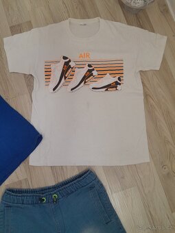 Nike, Abercrombie Fitch, trika, dínové šortky vel. 12 let - 5