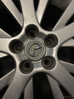 4x alu kola R17 originál Mazda + celoroční pneu - 5