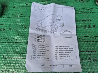 kryty vnějších zrcátek chromové Renault Twingo II 7711422107 - 5