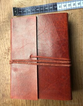 Ruční papír, kůže - zápisník / album - 5