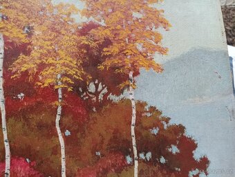 HRBEK OBRAZ OLEJ NA KARTONU - 5