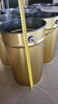 kbelíky plechové 20l s víkem - 5