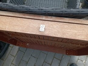 Stůl dřevo teak + 4 x židle PC 16 tis. Kč - 5