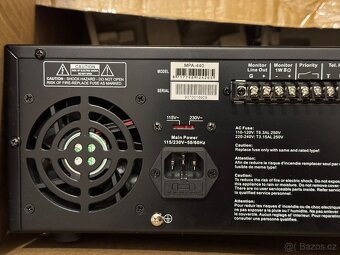 Nepoužitý unikátní 4-zónový mixážní zesilovač 4×40 W / 100 V - 5