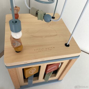 LITTLE DUTCH | Dětská dřevěná kostka s aktivitami - 5