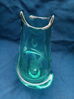 SKLO, HUTNÍ SKLO - MÍSY, VÁZY, POPELNÍKY - 5