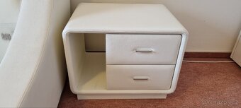 Designová manželská postel + noční stolky - 5