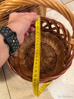 Sada proutěných košíků (3 ks) - 5