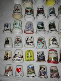 Kolekce porcelánových náprstků s obrázky 99 ks - 5