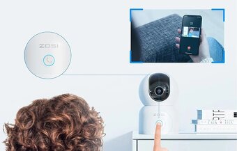 Vnitřní Wi-Fi otočná kamera ZOSI C518 - 5
