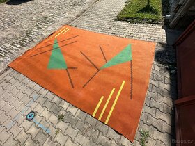 Kelim , kilim - Starý koberec 50-60 léta BRUSEL - 5