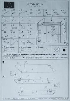 Multifunkční patrová postel Antresola - 5